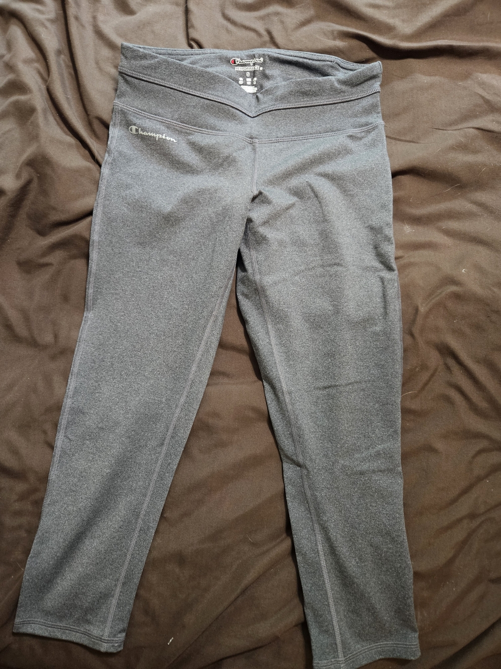Champion Women's Charcoal V-Waist Performance Leggings Nwot